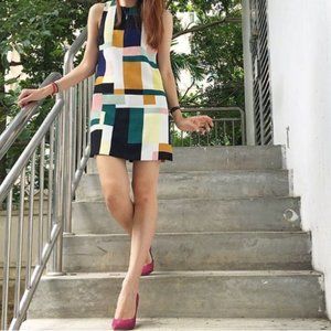 Zara Trafaluc Colorblock Romper Dress